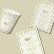 Sage Green Golf Birthday Party Collection