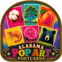 Alabama Pop Art Postcards