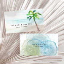 Beach, Coastal, Tropical & Nautical Business Cards