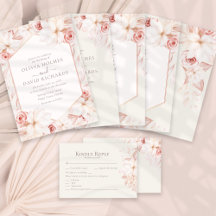 Boho Beige and Pale Pink Roses Wedding Collection