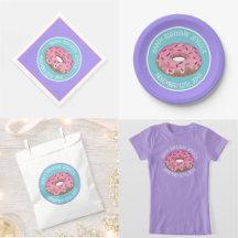 Pink Frosted Doughnut Party Collection