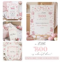 Pink Little Boo Baby Shower Collection