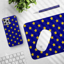 Gold Stars Pattern Navy Blue Collection