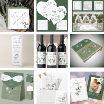 Let’s Celebrate Eucalyptus Wedding collection