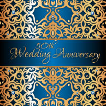 Ornate Vintage Baroque Gold And Blue Jeweled Frame