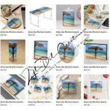 Gifts with Anse des Rochers beach design