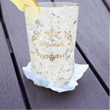 Crown Crest Personalized Table Linens and Glasswar