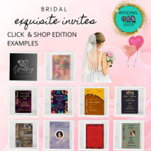 exquisite Bridal shower invitation collection