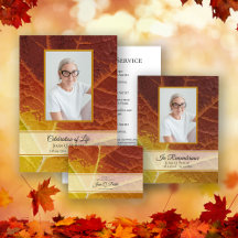 Shades of Autumn Funeral Service Memorial