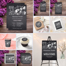 Chalkboard Adventure Awaits Baby Shower Collection