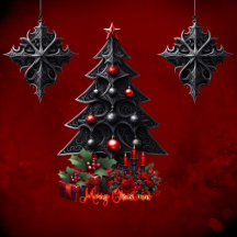 Wonderful gothic christmas tree