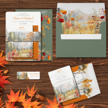Fall in Love Autumn Mountain Wedding Collection 