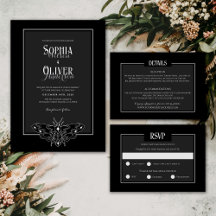 Black&White Romantic Gothic Wedding Collection