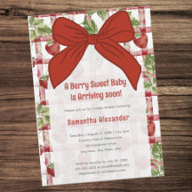 Strawberry baby shower