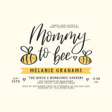 Invitaciones de Baby Shower digitales