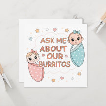 Cute Cartoon Baby Burrito Illustration