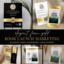 Book Launch Author Promotion Gold Effect