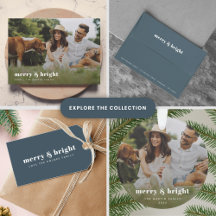 Merry & Bright Retro   Smoke Blue