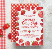 Red Berry First Birthday Party