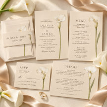 Champagne Calla Lily Wedding Collection