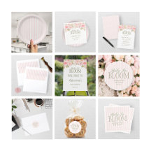 Baby In Bloom Pink Floral Baby Shower