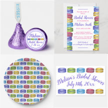 French Macarons Bridal Shower Party Collection