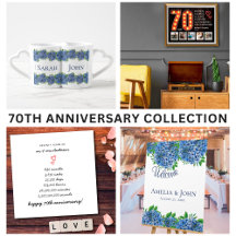 70TH WEDDING ANNIVERSARY Stationery & Supplies