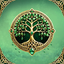 The tree of life with Celtic knots