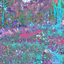 My Rubio Garden Landscape in Blue and Berry
