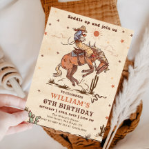 Western Rodeo Cowboy Birthday 