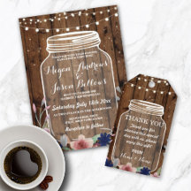 Jar Fireflies Wood Collection