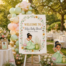 Princess & Frog Woodland Baby Shower Set