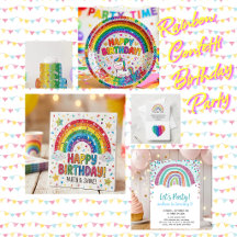 Rainbow Confetti Birthday Party