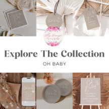 Oh Baby Beige Gender Neutral Baby Shower 