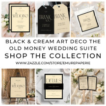 Black & Cream Art Deco The Old Money Wedding Suite