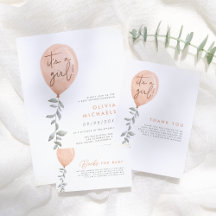 Balloon & Eucalyptus Baby Shower