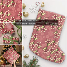 Red Poinsettias and Snowflakes: Christmas Decor