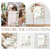 Safari Animal Wild One Baby Boy Shower 