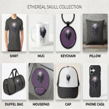 Ethereal Skull Abstract Grunge Dark Art