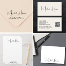 Modern Signature Script Monogram