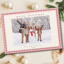 Vintage Gingham Plaid Christmas Holiday Suite