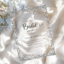 Modern Glitter Bridal Shower Acrylic Collection