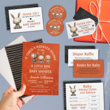 It Takes a Haunted Village Halloween Baby Shower