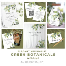 Green Botanicals - Elegant Minimalist Wedding