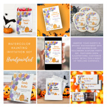 Watercolor Halloween Costume Party 
