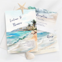 Seaside Serenity Tropical Beach Wedding