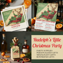 Vintage Christmas Cocktail Theme Hosts Gifts Ideas