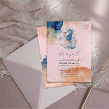 Marine Life   It's a Girl Seahorse Baby Shower