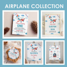 Airplane Birthday Oh My Time Flies