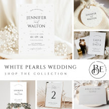 Minimalist White Pearls Wedding